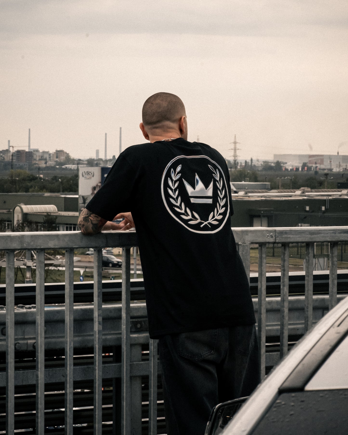 FLAWED Crown Tee — Black