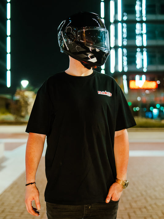 BLACK SPLATTER TEE